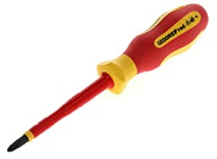 GEDORE red Tournevis VDE cruciforme PH2, Tournevis isolé 1 000 V, Longueur 210 mm, Outil, R39200219, Acier