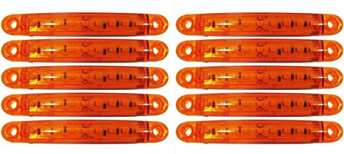10x 12V/24V Gelb Begrenzungsleuchte 9 LED Umrissleuchte Positionsleuchte LKW PKW