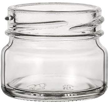 Rubin 120 Vasetti in Vetro Monodose da 30 ml con Tappi Oro