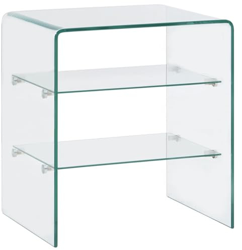 vidaXL Table Basse 50x40x56 cm Verre trempé