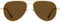 H HELMUT JUST Pilot Sonnenbrille Herren Damen Gold Pilotenbrille Braun Linse Polarisiert mit UV400-Schutz Groß Klassisch
