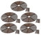 Modonghua 5 Pack Plant Pot Soil Guard Grid Cover, Flower Protector, Children Pets Safety Garden Cover, 19cm