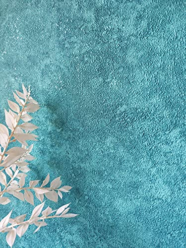 Newroom Tapete Blau Vliestapete Einfarbig - Unitapete Uni Beton-Optik Struktur Modern Industrial Betontapete inkl. Tapezier-Ratgeber