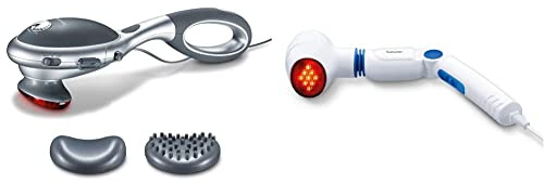 Beurer MG 70 Infrarot Massagegerät, Klopfmassage, zur Massage von Rücken, Nacken, Arme, Beine, zwei verschiedene Aufsätze, Infrarotwärmefunktion, (1er Pack) & MG 40 Infrarot-Massagegerät 648.25