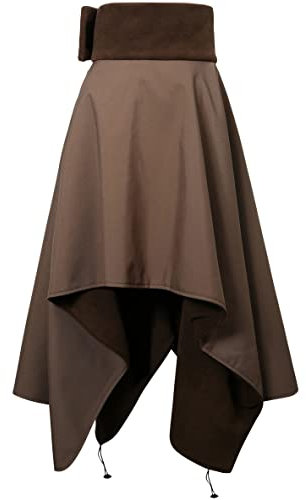 RL24 - Reitrock | atmungsaktiver Thermorock | wasserabweisend & Winddicht | Outdoor Rock für Damen | Warmer Winter Rock aus Fleece | Reitbekleidung Damen | Farbe Cappuccino | Größe 40-46