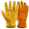 NickyPicky Arbeitshandschuhe Herren und Damen – Gartenhandschuhe Dornenfest aus Leder – schützende Handschuhe für Garten, Baustelle und Holzarbeiten – robust, atmungsaktiv, mit starkem Grip - Medium