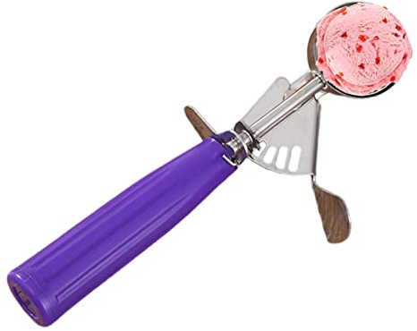 Ditanpu Ice Cream Scoop, Ice Cream Scoops with Easy Trigger, Ice Cream Scooper Non-Stick Anti-Freeze Spoon Melon Baller Scoop Kitchen Food Scoop for Fruit, Mashed Potato
