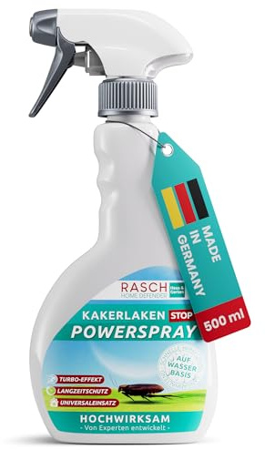 RASCH HOME DEFENDER® Kakerlaken & Schaben Spray [EFFEKTIV KAKERLAKEN BEKÄMPFEN] - Mittel gegen Kakerlaken - Kakerlaken Gift Cockroach Killer - Kakerlaken Spray - Schaben Kakerlakengift - 500ml