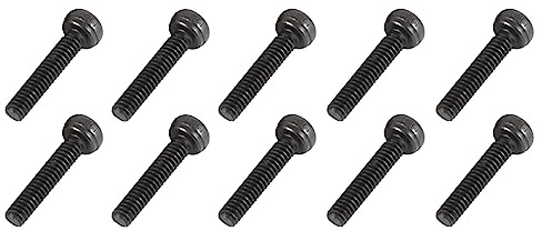 QUARKZMAN M2x10 Esagono Testa Viti 100pz 12,9 Lega Acciaio Testa Tonda Nero | Zigrinato, Antiscivolo, Cappuccio Bullone, Elementi Fissaggio, per Casa Costruzione Costruzione