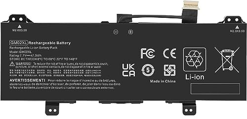 AKKEE GM02XL Laptop Battery for HP Chromebook 11 G6 G7 G8 EE Chromebook X360 11 G1 G2 G3 EE Chromebook 14 G5 G6 11a-nb 14-ca 14b-ca 11-ae 14-db Serie 917725-855 HSTNN-DB7X 7.7V 47.3Wh