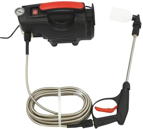 Hochdruckreiniger mit Zubehör, 1400W Home and Garden Hochdruckreiniger Reiniger - 0-120° Kopfwinkel für Auto, Terrasse & Garten, Elektrischer Hochdruckreiniger (A-2)