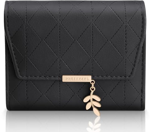 Aucuu Geldbörse Damen Klein, Geldbeutel Damen aus Weichem Synthetisches Leder, Geldtasche Portemonnaie Damen, Mini Portmonee Damen mit Reißverschluss Münzfach und Vielen Fächern