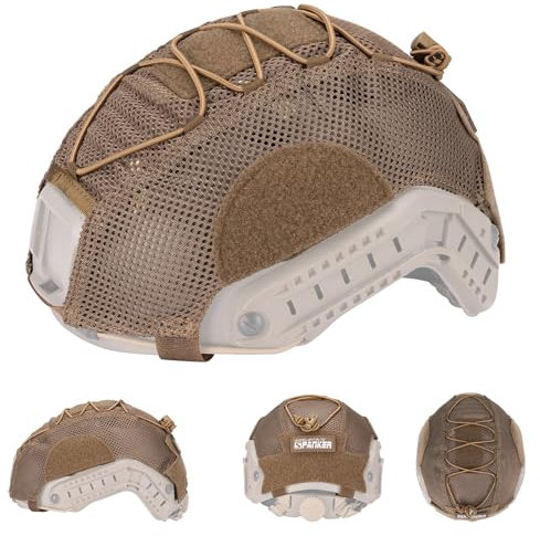 EXCELLENT ELITE SPANKER Tactical Mesh Abdeckung Fast Helme Helmüberzug | airsoft helmüberzug,taktischer helmüberzug,für BJ FAST-Helme( Helm nicht im Lieferumfang enthalten),für Paintball/Schießen