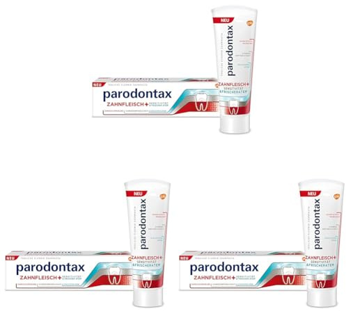 Parodontax Zahnfleisch+ Sensitivität & Frischer Atem Zahnpasta, 75ml (Packung mit 3)