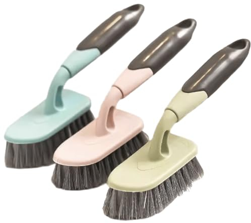 Reinigungsbürsten-Set 3 Stück gemischte Scheuerbürsten, aufhängbare Reinigungsbürste, langlebige Borsten, Bodenscheuerbürste für Fliesen, Fenster, Boden, Wanne