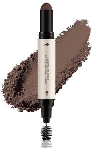 Apooliy Poudre à sourcils,Poudre pour sourcils,Poudre pour ligne de cheveux,Pinceau à sourcils double face,Se porte toute la journée sans effort,Résiste à l'eau,Résiste aux bavures