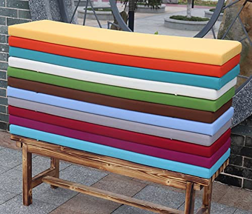 Wasserdichte, braune Bankkissen für 2- und 3-Sitzer-Möbel, für drinnen und draußen, 80 x 40 x 5 cm