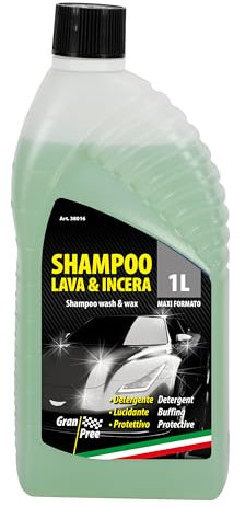 Lampa 38016 Gran Pree, shampoo concentrato lava e incera per auto detergente, lucidante, protettivo - 1000 ml