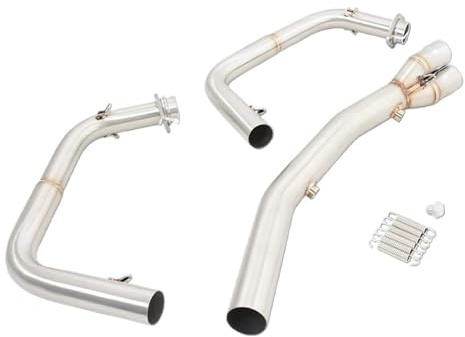 Silenziatore Tubo Scarico Per Kawasaki Ninja 250 400 500 Z250 Z400 Z500 EX400 2017-2025 Tubo Scarico Slip-on Moto Con Collegamento Anteriore Tubo Scarico Slip On