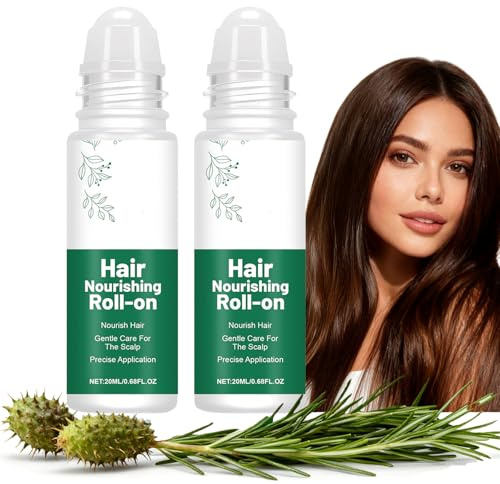 Rosmarinöl Haarpflegendes Roll-On, Leichtes Haarserum mit Roll-On für tägliche Kopfhautpflege, Wurzelpflege-Serum für alle Haartypen, Rosmarin-Conditioning-Öl für Damen und Herren (2)