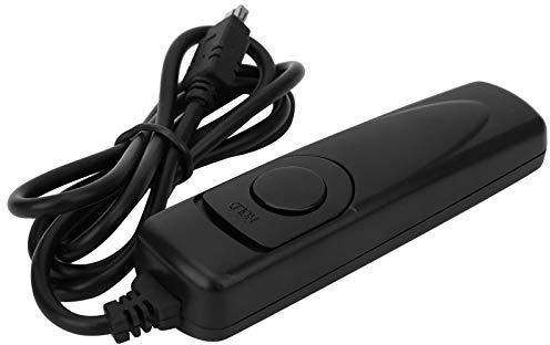 Taidda MC-DC2 SLR Disparador Control Remoto con Contactos de Lengüeta Metálica, Soporte de Enfoque y Disparo Bombilla, Compatible con Z6 Z7 D7500, Negro
