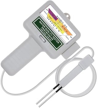 Guangcailun Simbassängvattentestare Kompakt pH-klortestare med stor skärm Vattentestmätare är kompakt och lätt att bära. Med hål för enkel upphängning. Digital bärbar pH-testmätare