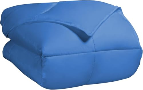 SUPERIOR All Season Down Alternative Comforter, Full/Queen, Aster Blue