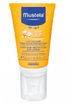 Leche solar facial muy alta protección 50+ MUSTELA (40 ml)