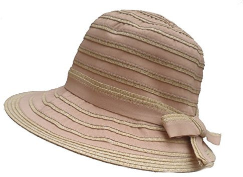 Damenhüte Schlapphut Kofferhut Urlaub Strand Garten Freizeit Sonnenschutz (Beige)