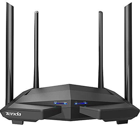 Tenda AC10U AC1200 Dual Band Gigabit Wi-Fi Router, a USB 2.0 Port, MU-MIMO, 4 Gigabit LAN Ports, 867Mbps/5 GHz+ 300Mbps /2.4GHz, Beamforming+, Power-saving