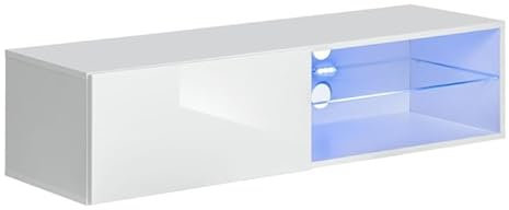 Paris Prix Meuble TV LED Design Switch IV 120cm Blanc