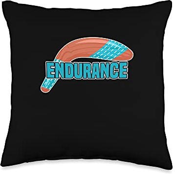 Endurance Boomerang Wielding Ancient Weapon Boomerang Throw Pillow