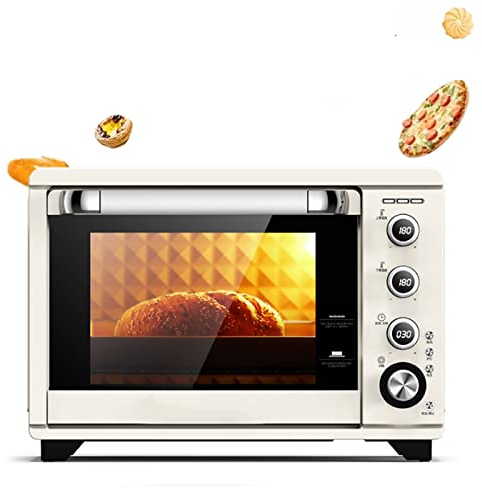 0℃ Outdoor 1800w Commercial Single Deck Pizza Oven, 9 Multifunctional Stainless Steel with Timer Electric Heating Oven, Potato Bread Cakes Pies Baking Machine Countertop Oven, Home Pizza Maker