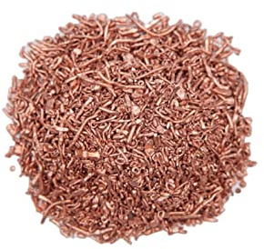 Koppargranulat 99,9 % ren koppar Cu Element 29 renhet återvunnen 5000 g (5 kg)