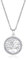 Dreamtimes Árbol de la Vida Collar para las mujeres de acero inoxidable de oro de color claro Circón Ronda Colgante Cuello Cadenas Árbol de la Familia Encanto de Moda Joyería de lujo (plata)