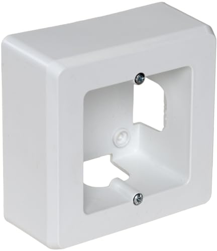 Zócalo 1 elemento blanco 94x96x43mm, diseño funcional para acabados estéticos en instalaciones eléctricas y decorativas.