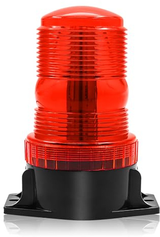 NWpangu Luce stroboscopica di emergenza lampeggiante per tettuccio, per carrelli elevatori, veicoli ingegneristici, barche, autobus, rosso