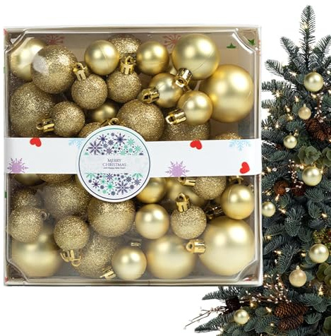 Juego De Bolas De Navidad para Árbol De Navidad - 44/308 Piezas Bolas De Navidad | Bola Colgante para Decoración del Árbol De Navidad | Juego De Adornos para Árbol De Navidad Irrompibles
