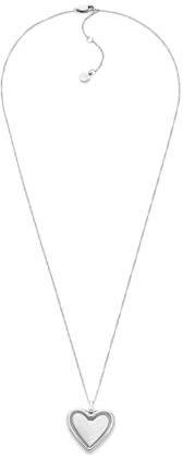 Fossil Damen-Edelstahl oder Sterlingsilber-Halskette mit Karabinerverschluss