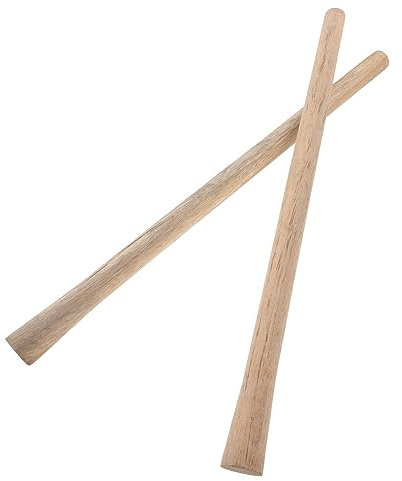 BESPORTBLE Manche en Bois Dur De Houe Antidérapant 50-51 Cm pour Outil De Jardinage, Compatible Remplacement De Manche De Pelle, Lot De 2 Manches à Balai en Bois Pratiques pour Travaux Agricoles
