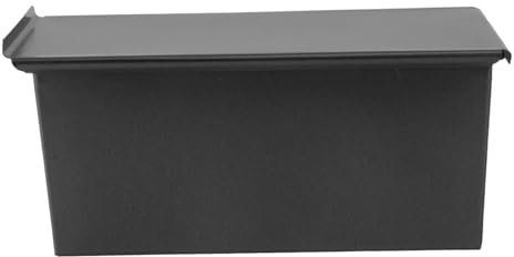 Holibanna Non-Stick Black Loaf Pan with Sliding Lid Bread Baking Mould for Toasting and Baking Home Use