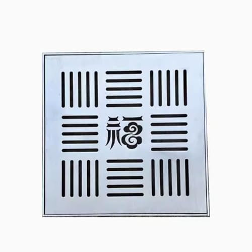 Grondaie decorative quadrate in acciaio inox 304, griglie per pluviali, coperture per grondaie in acciaio inox, griglie per pluviali esterni, grondaie rimovibili, coperture per scarichi esterni per ga