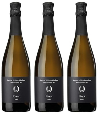 Weingut Schloss Ortenberg Pinot Brut Sekt brut Rotwein Deutschland inkl. FeinWert E-Book (3 x 0.75 l)