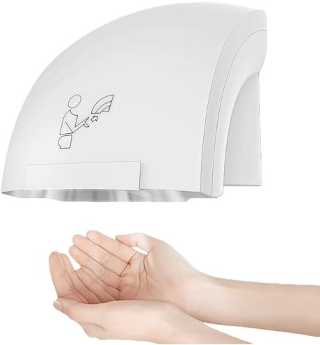 BESTXH Asciugamani Elettrico, Asciugamani Automatico Commerciale, Tergicristallo Compatto, per Asciugatrici A Parete, per Aziende, Casa, Bagno, Ufficio, Centro Commerciale,Hot And Cold,1200w