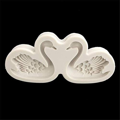 3D Cisne Forma Pastel Silicona Molde,Hecho a Mano Pudin Jelly Postre Chocolate Azúcar Molde Caramelo,Fondant Pastelería Decoración de Tartas Herramienta Bakewere Pan,Bandeja Horno Arcilla Jabón Cocina