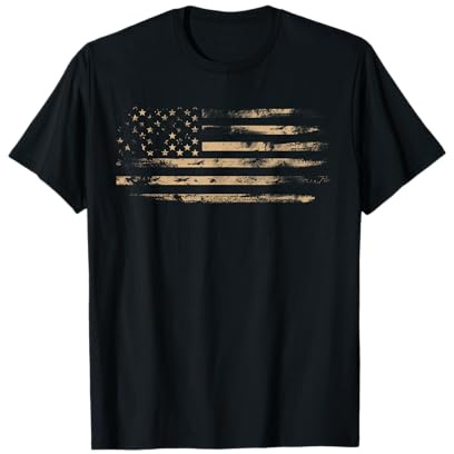 Bandiera Americana Stati Uniti Uomo American Flag USA Maglietta