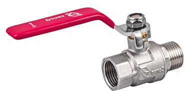 Brass Ball Valve MF 1/2 3/4 1 Zoll 40PN Double outlets coverter for Water Tank Ball Valve for Toilet Cistern Ball Valve washers Ball Valve Diaphragm Washer Repair kit Bottom