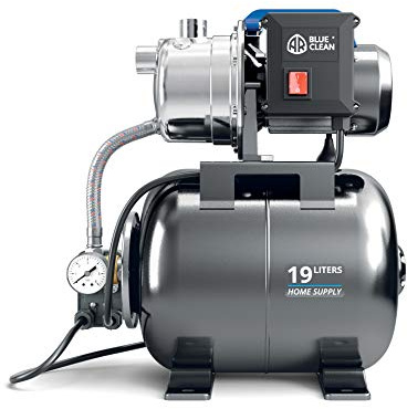 AR Blue Clean Selbstansaugende Pumpe ARGP 800XB mit Behälter für Klarwasser (800 W, max. Förderleistung 3500 l/h, max. Förderhöhe 38 m)