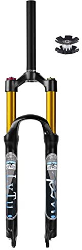 LvTu Luft MTB Gabel 26/27,5/29 Mountainbike Federgabel 100mm Federweg, MTB Vordergabel 1-1/8 Gerades/konisches Rohr QR 9mm Manuelle/Remote-Sperre (Color : Straight-Manual Lock, Size : 29inch)