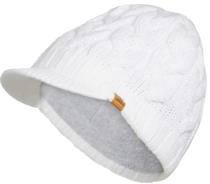 adidas Women's Crystal Brimmer Beanie, White F22, One Size